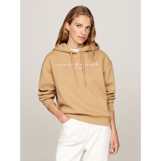 Tommy Hilfiger Modern Reg Corp Logo Hættetrøje, Classic Khaki, L
