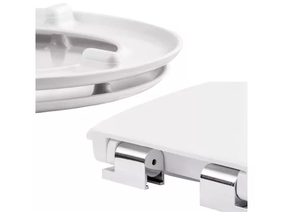 Abattant WC toilette salle blanche 45.5 x 38 x 5 cm 3208029