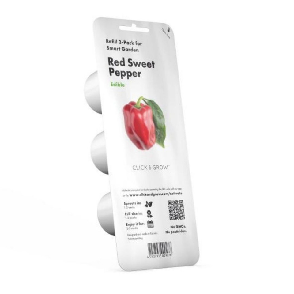 Click and Grow- Smart Garden Refill 3-pack Sweet red peppers