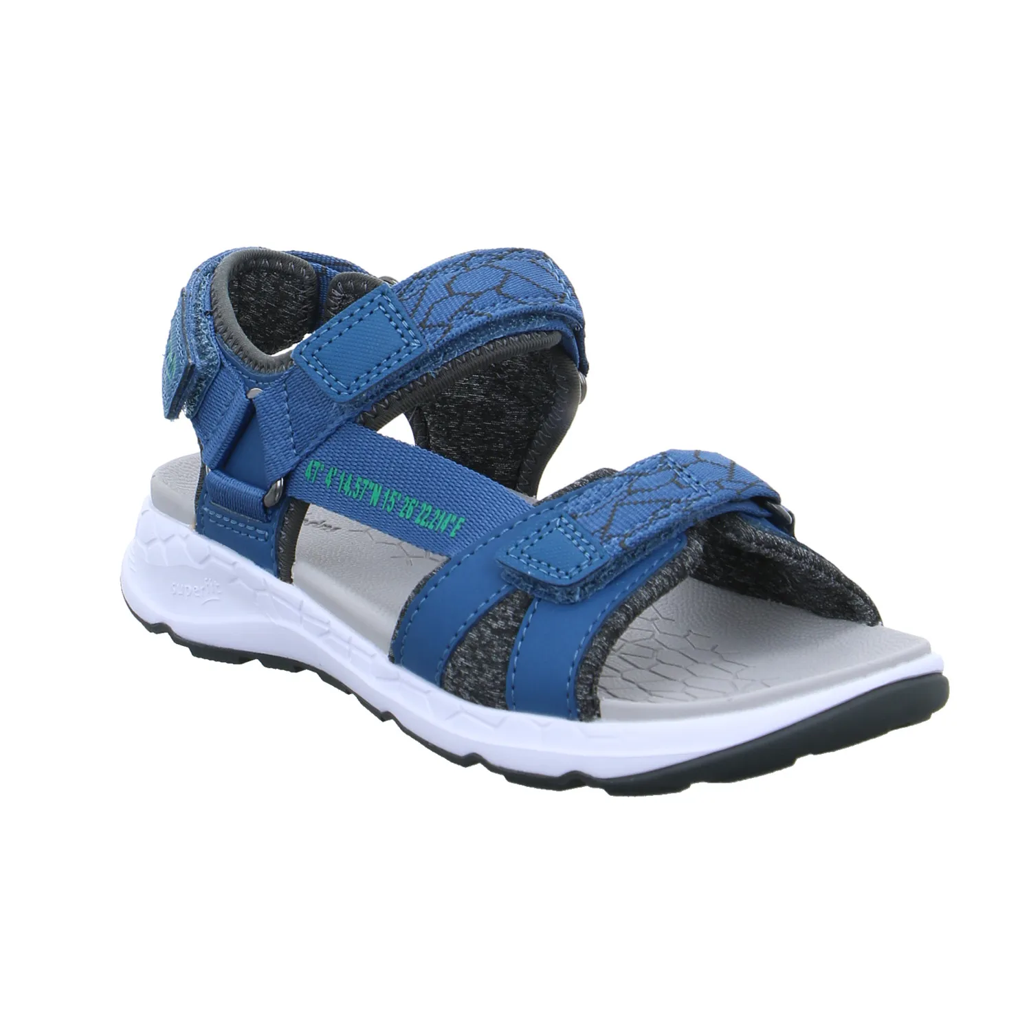 SUPERFIT Jungen-Sandale Blau Lederimitat  Sommerschuh