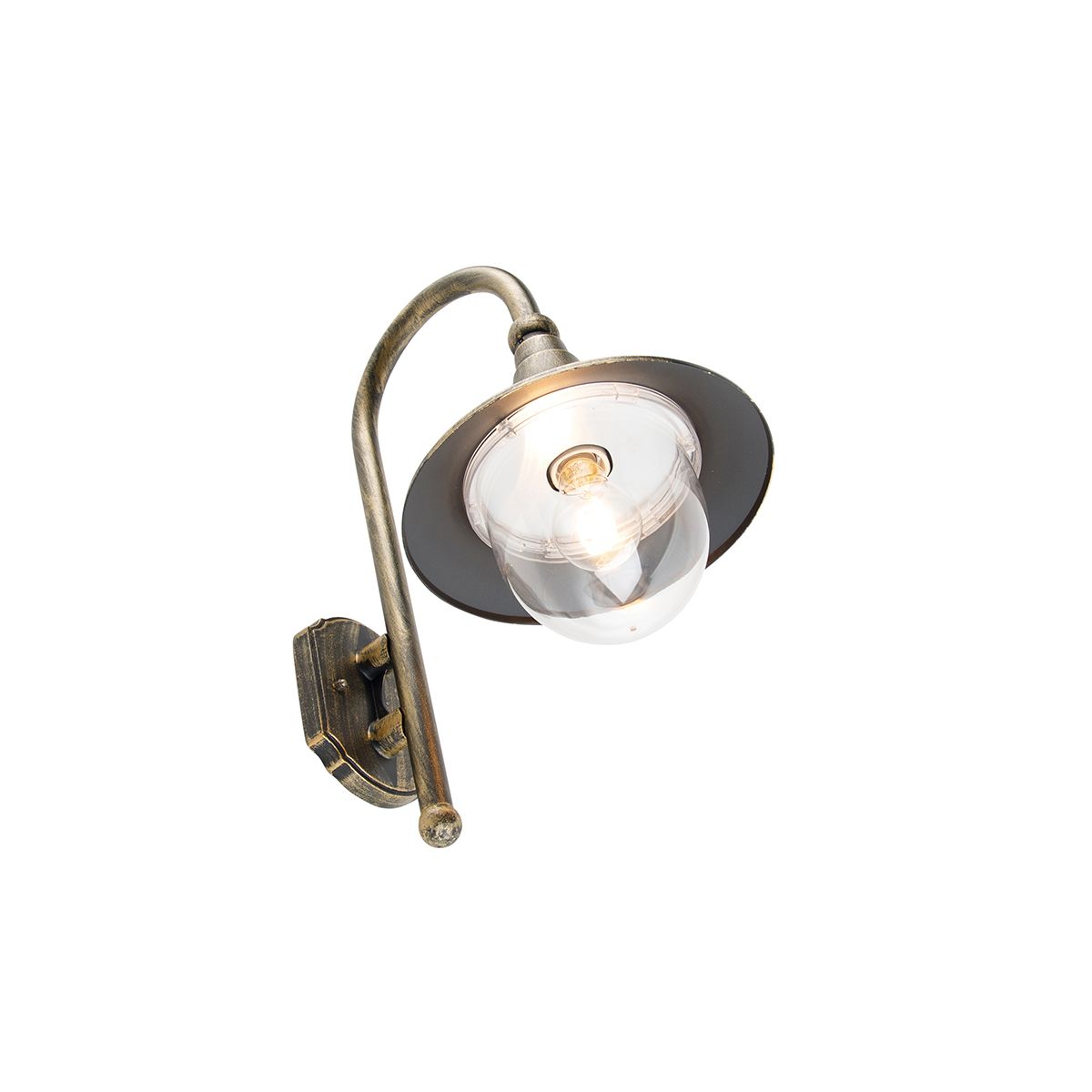 Smart buiten wandlamp antiek goud IP44 incl. Wifi A60 - Daphne