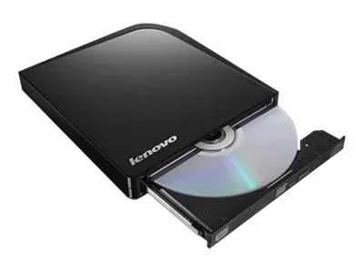 Lenovo USB Portable DVD Burner - Disk drev - DVD±RW (±R DL) / DVD-RAM - 8x8x5x - USB 2.0 - ekstern