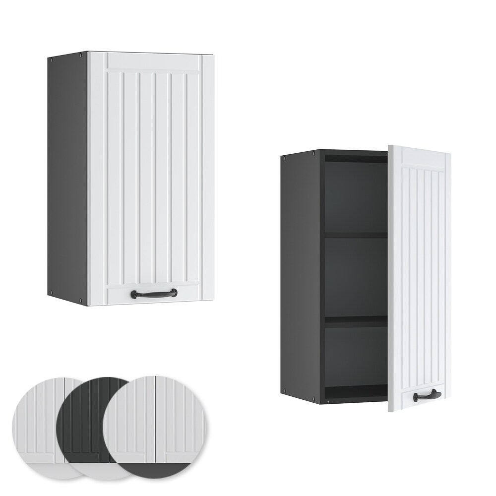 Vicco Hängeschrank 40 cm FAME Line Küchenschrank Küchenzeile Landhaus Weiß Anthrazit