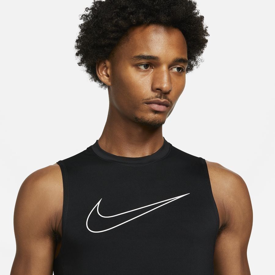 Nike Pro Compression Débardeur Dri-FIT - Noir/Blanc