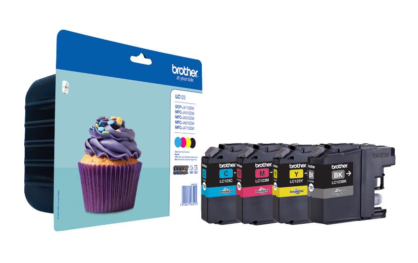 Tinte LC-123VALBPKombipack Tinte, cyan/magenta/gelb/schwarz