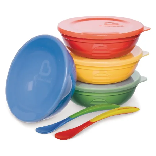 Krukker med låg 4-pack og 2 skeer