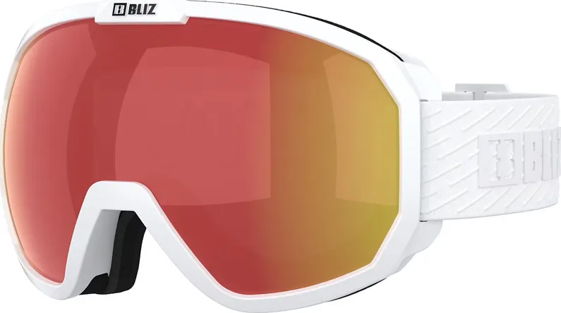 Bliz Charge Otg Matt White W Black Logo / Brown Red