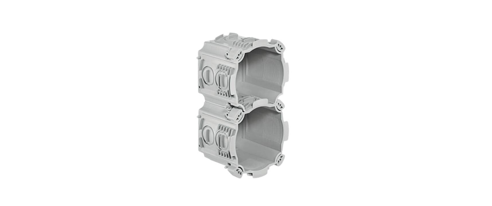 Einlasskasten HSB NIS Kombi, 2 x 1Universal HSB UP-Einlassdose für Mauer und Holz