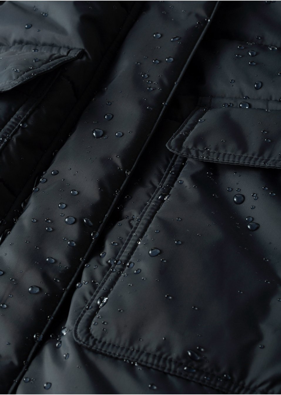 Veste longue fonctionnelle style 2-en-1, matelassée et imperméable