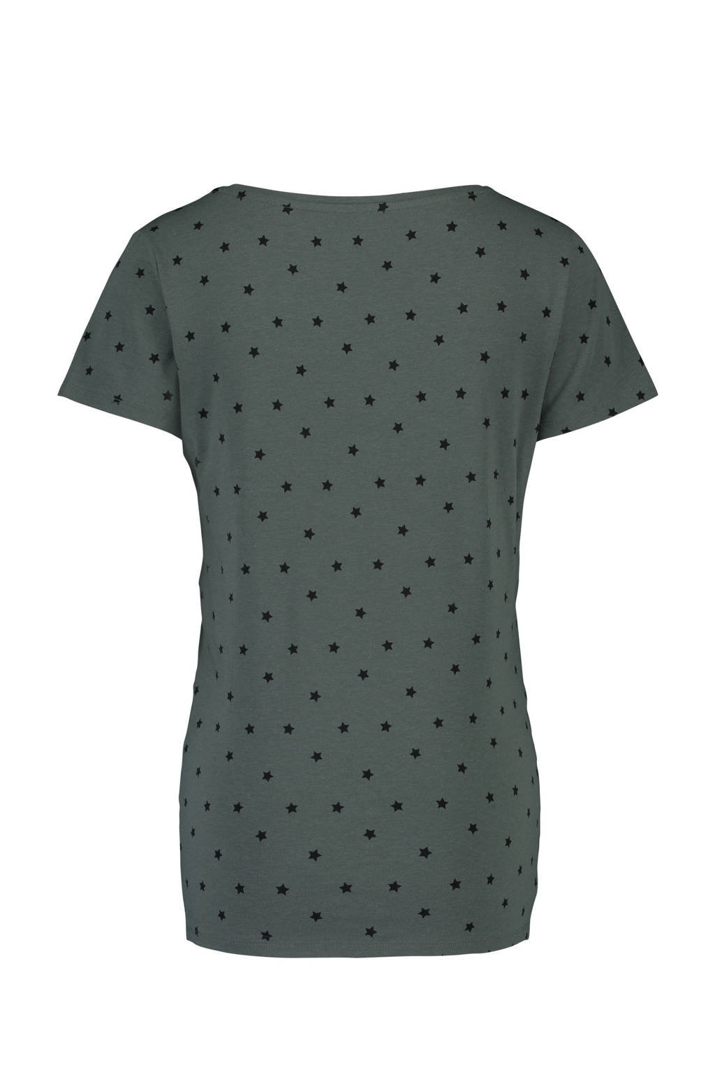 Noppies zwangerschaps T-shirt Rome met sterren grijs