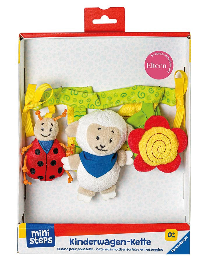 ministeps® Kinderwagen-Kette SCHÄFCHEN in bunt