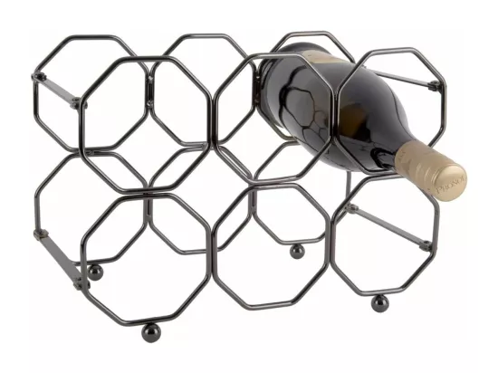Range bouteilles pliable Honeycomb Gris foncé Present Time