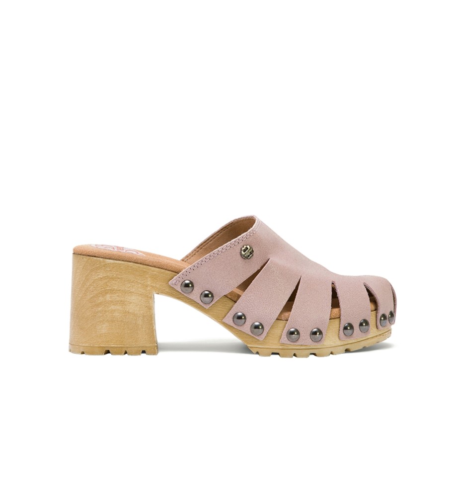 Sandália Salto Médio Rosa Porronet Samira - altura do salto: 7cm -