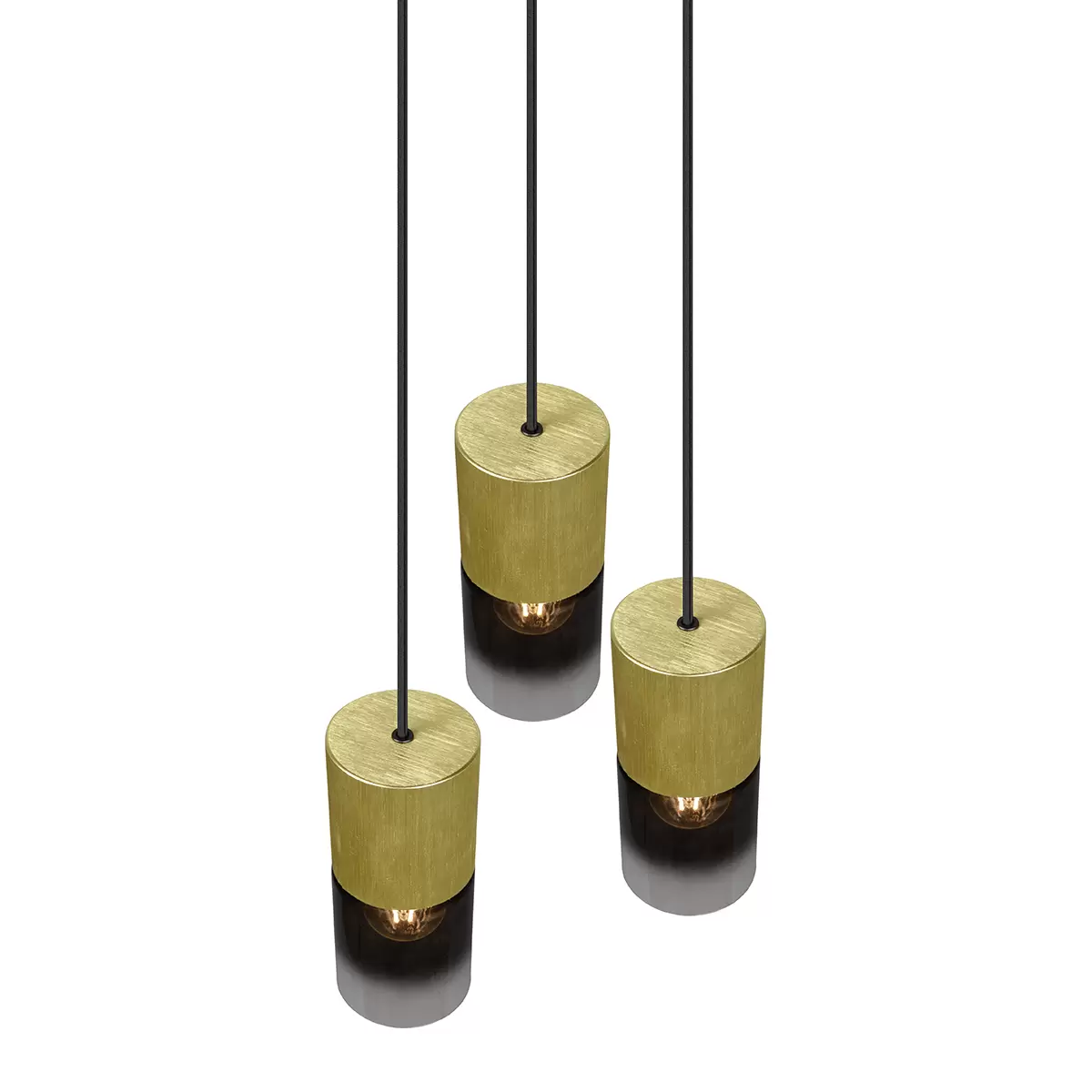Pendelleuchte Robin gold,schwarz