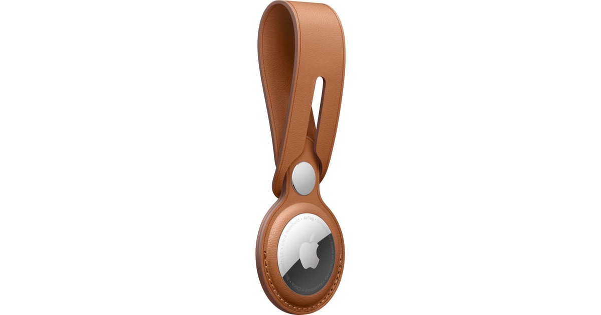 AppleLeren AirTag-hanger - Zadelbruin hoesje  (Bruin)