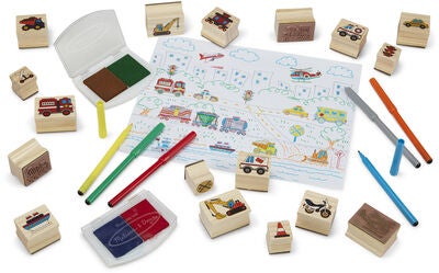 Melissa & Doug Trestempelsett Biler