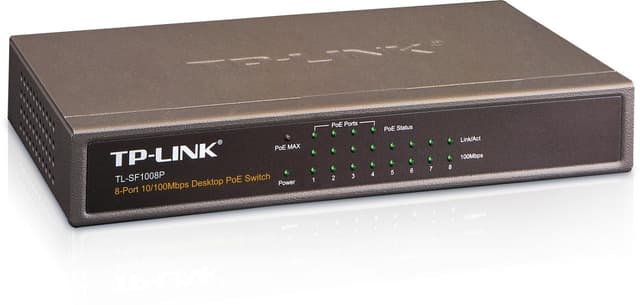 TP-LINK Switch 8port 10/100 PoE Bordmodel