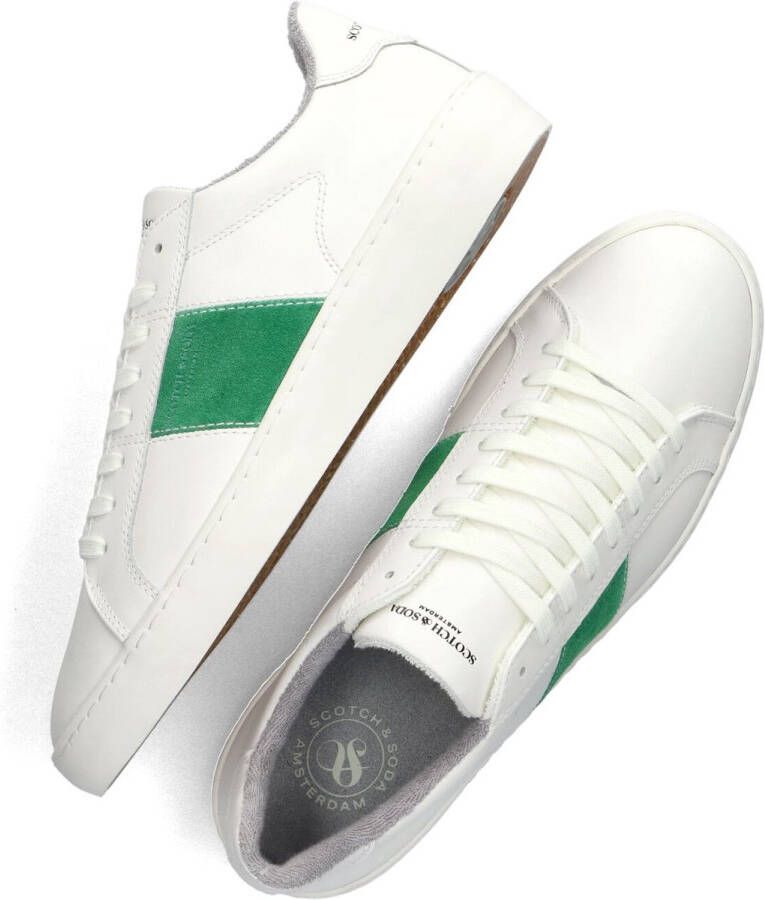 Scotch & Soda Plakka 2.0 Lage sneakers Leren Sneaker Heren Wit