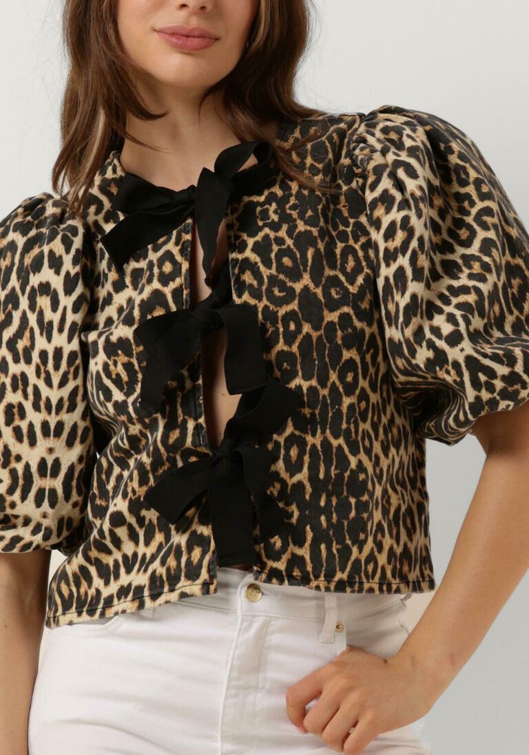 beige co'couture top leocc bow blouse