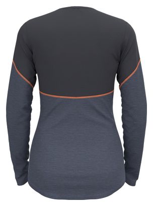 Base Layer Femme Odlo Revelstoke Performance Wool Warm Gris/Bleu