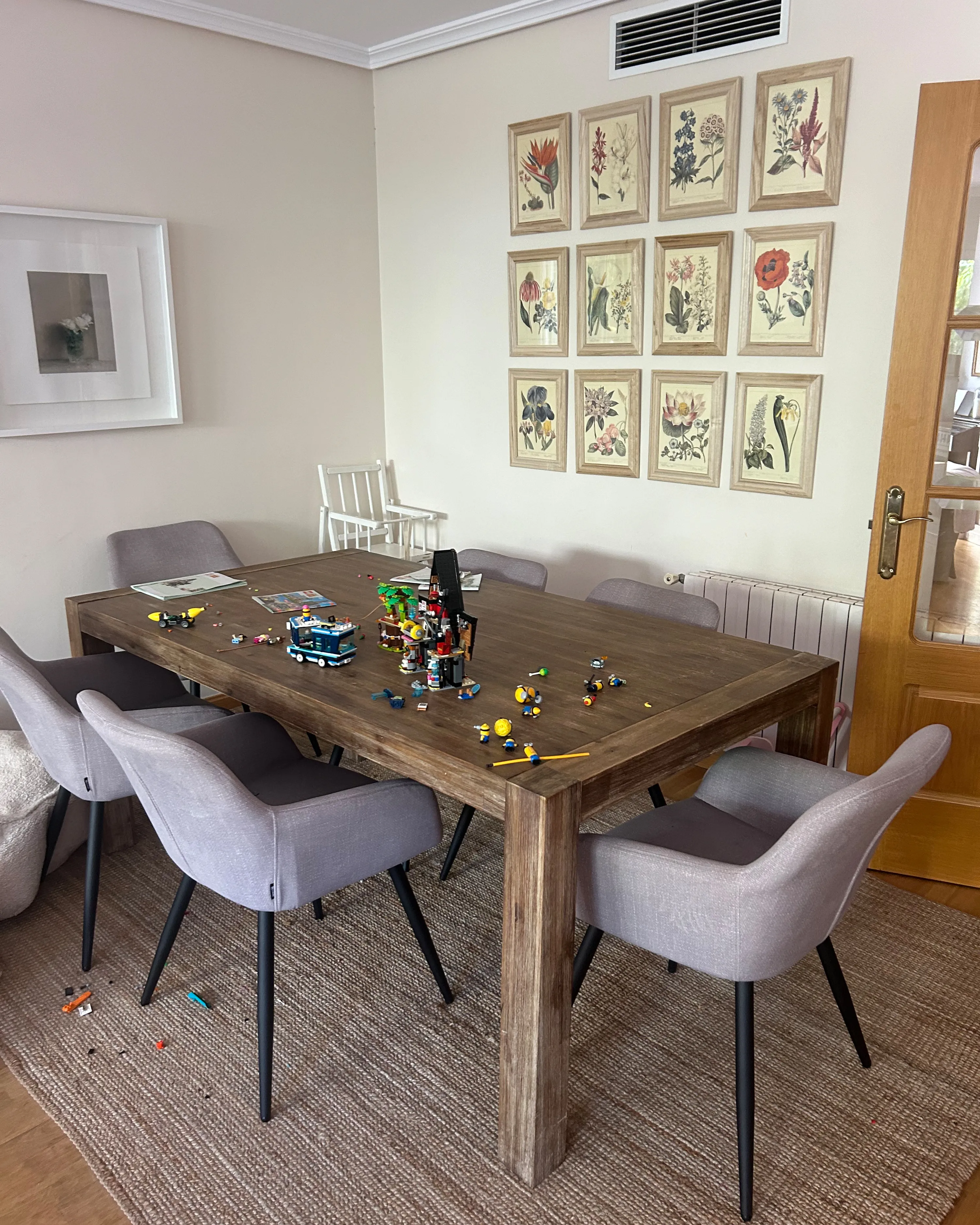 Set van 2 eetkamerstoelen CASMALIA Fluweel Taupe