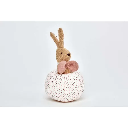 Käthe Kruse HOLLY Hase Rassel + Ball
