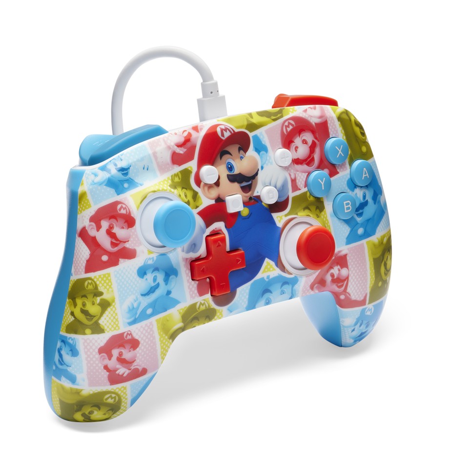 PowerA Enhanced Wired Controller - Mario Hero Reel (Nintendo Switch)