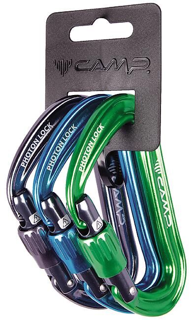 CAMP - LOT MOUSQUETONS PHOTON LOCK 3 PACK