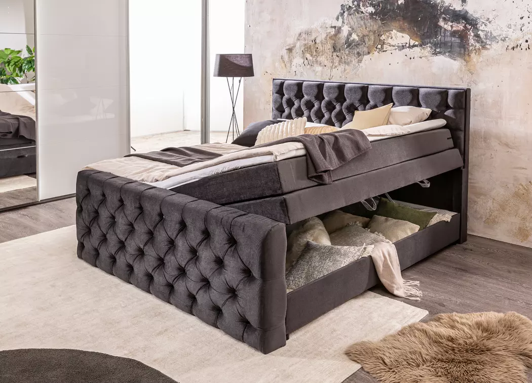 Boxspringbett Lanciano 200 x 200 cm