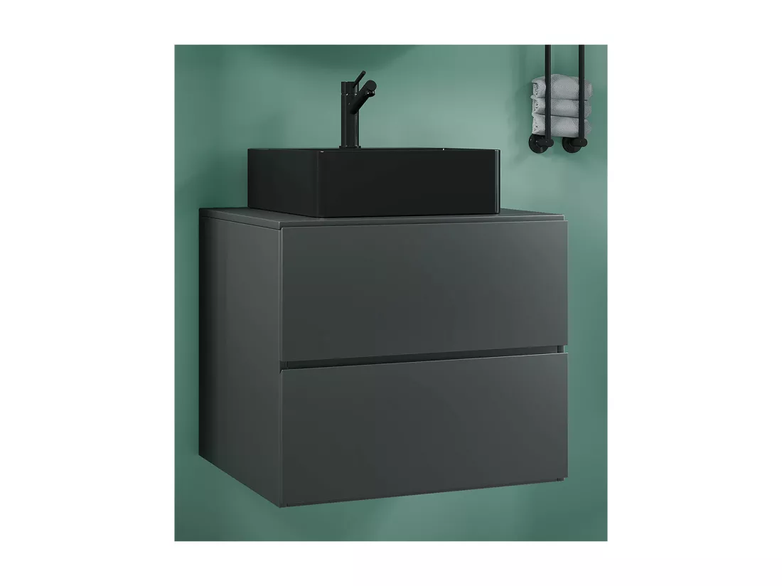 Plan de toilette 2 pièces Lavabo Lendas S BL