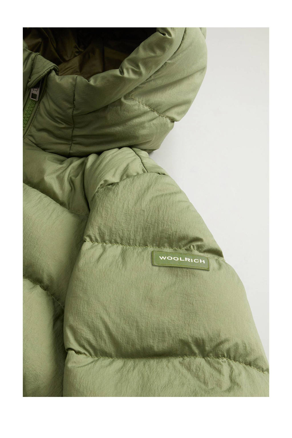 Woolrich gewatteerde jas groen