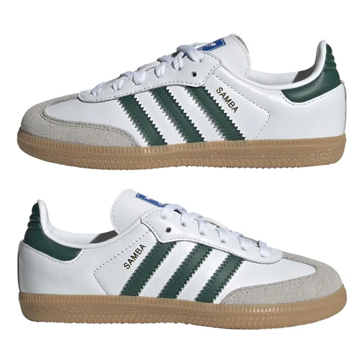 Adidas Baskets Samba Lacets Semelle Gomme | Vert