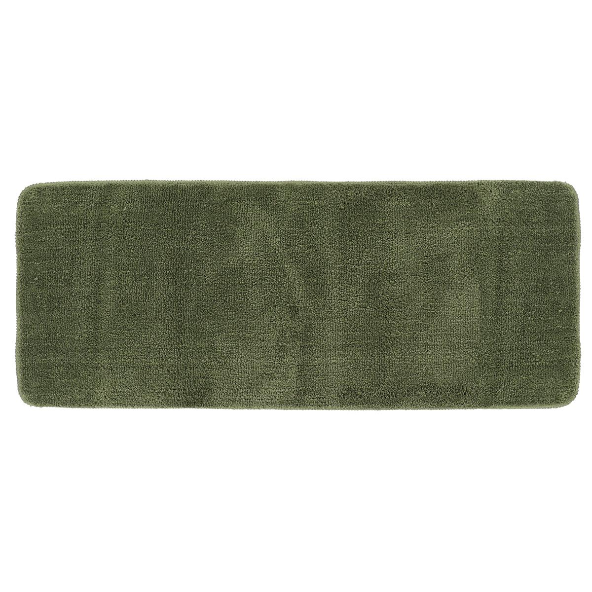 TAPIS MICROFIBRE DOUBLE VASQUE 50X120CM DESSOUS LATEX KAKI