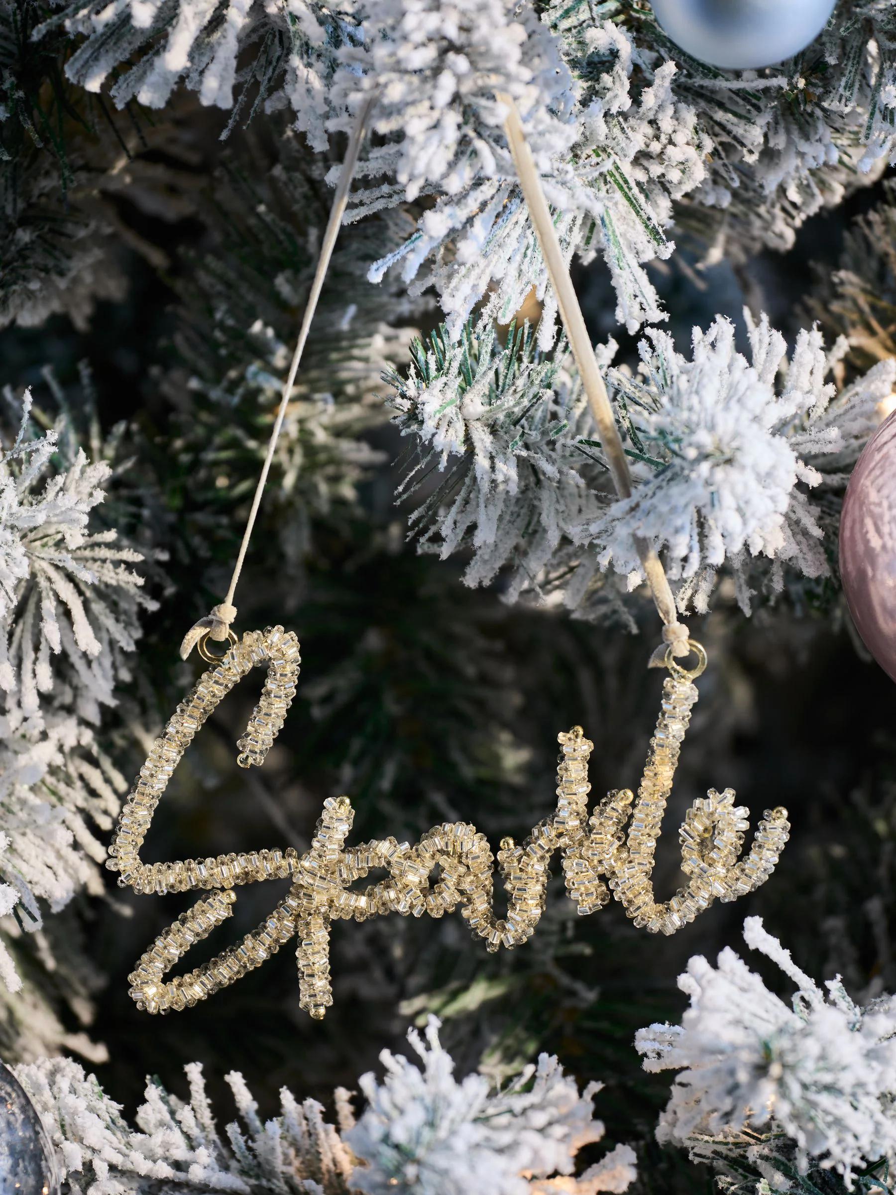 Fonkelende kralen Kerstmis bal