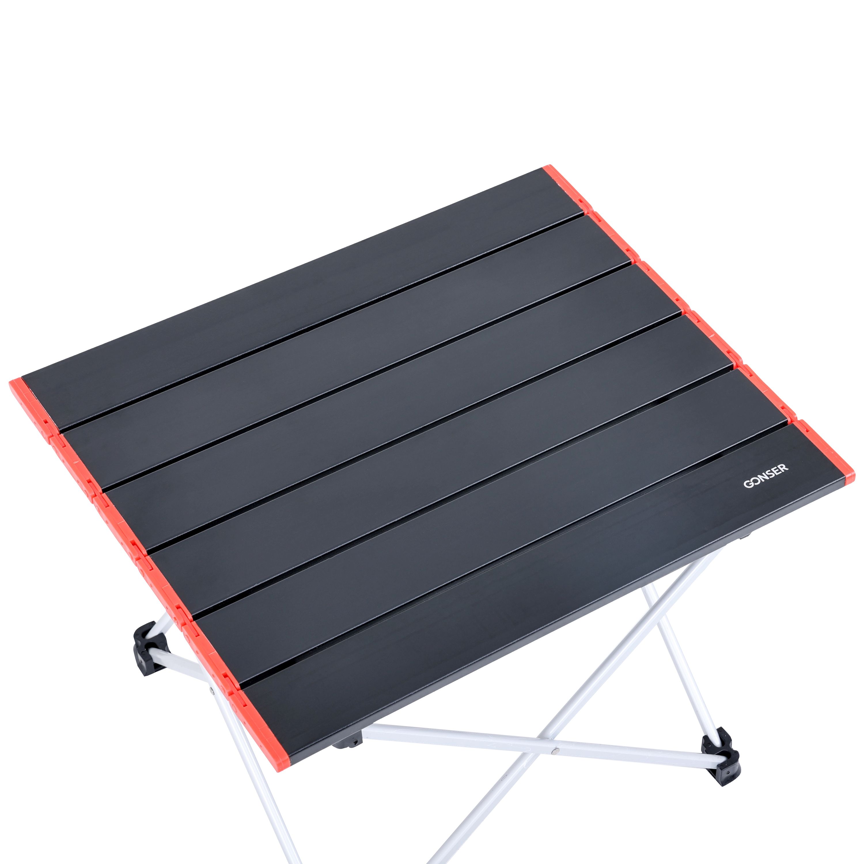 Campingtisch klappbar 40 x 34 cm schwarz