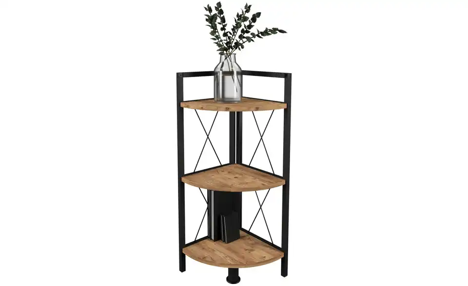 Eckregal Eiche (Nachbildung) 87 cm