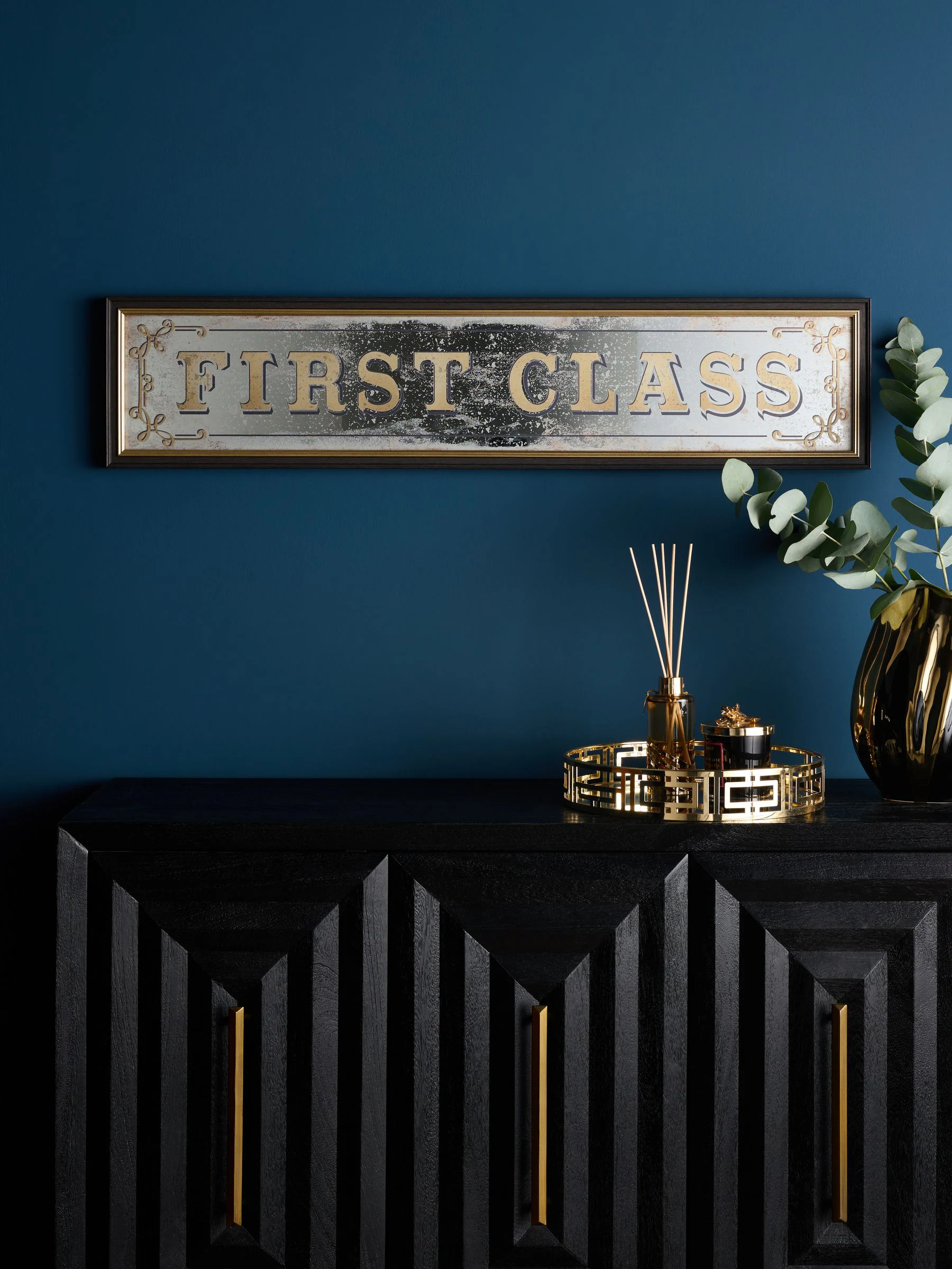 First Glass Mirror Slogan Wall Art