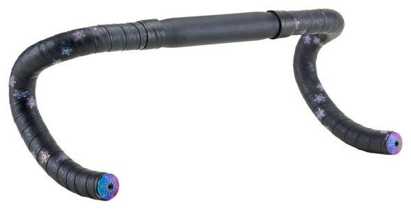 Ruban de Cintre Supacaz Super Sticky Kush Galaxy Noir/Rose avec Bouchons Violet