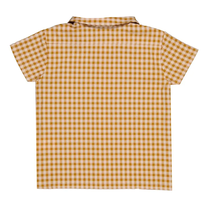 Petite Lucette Chemise à Carreaux Matières Recyclées Manu | Camel