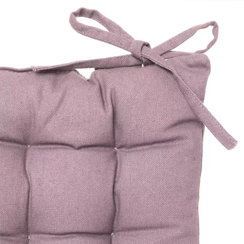 Coussin de chaise carré Datara Rose clair