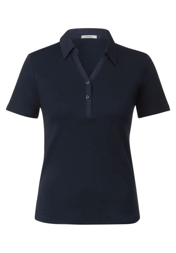 Poloshirt in Unifarbe - universal blue