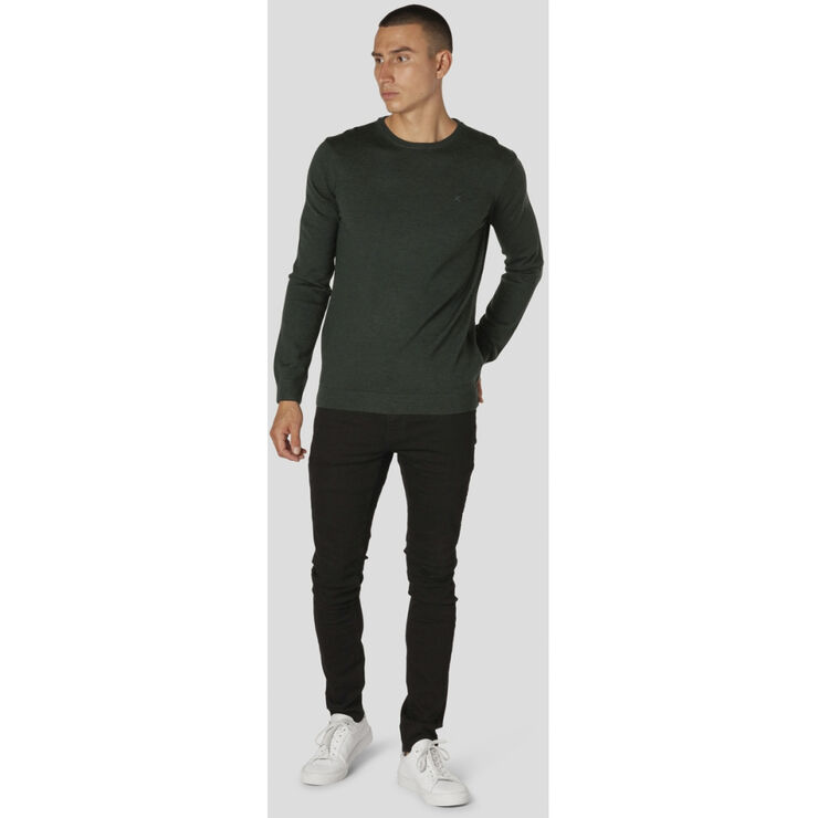 Clean Cut Copenhagen Merino Wool Crew Bottle green