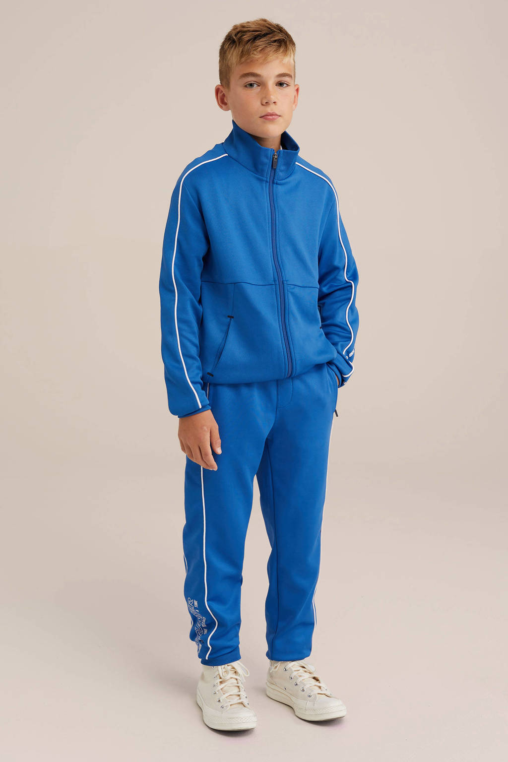 WE Fashion sweatvest blauw