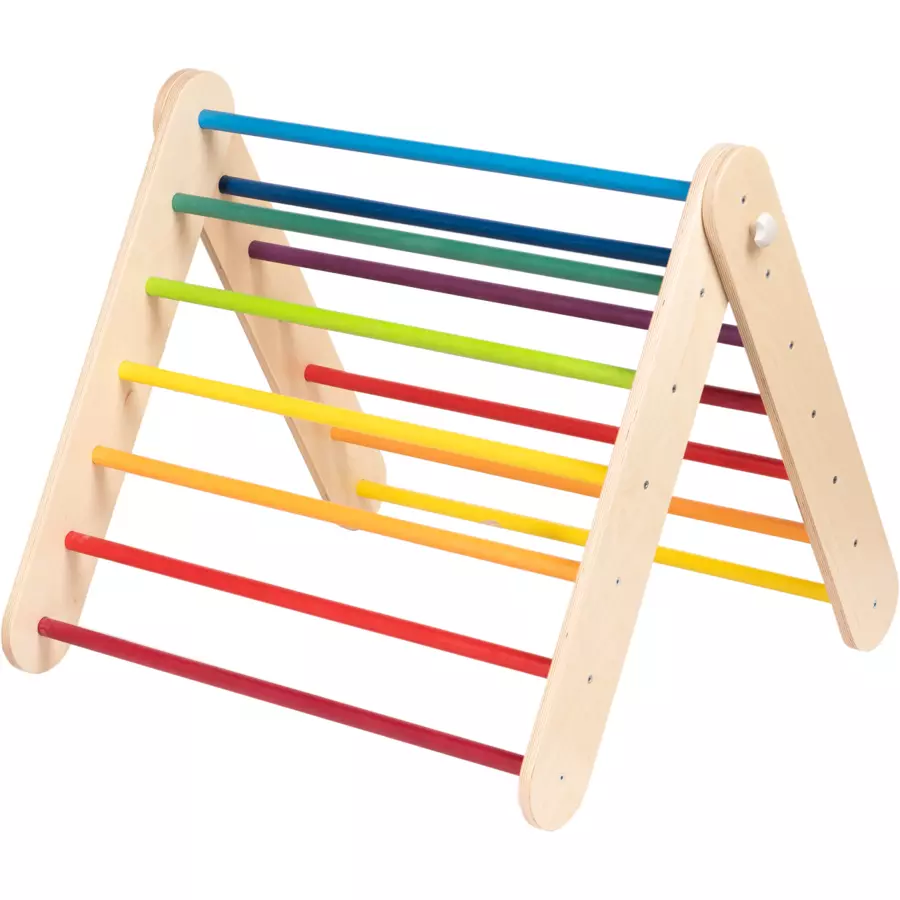 LEG & GO Kletterdreieck – Kletterwand 2in1, Regenbogen