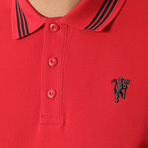 Polo A Manches Courtes Manchester United FC Q2 H56686 Rouge