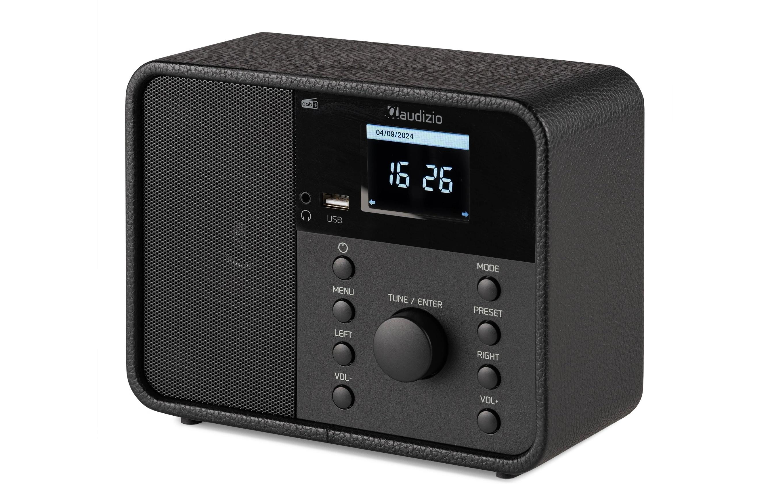 Internet Radio Nardo Schwarz<br>Kompaktes WLAN- und DAB+-Radio
