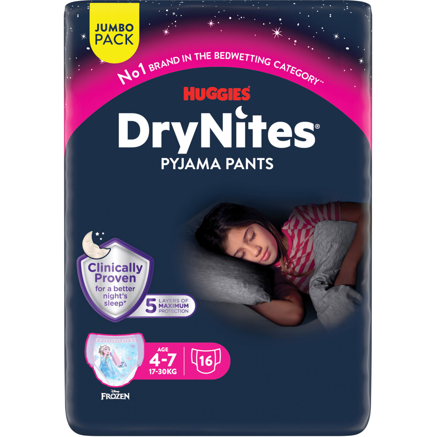 Huggies DryNites Girl, 17-30kg