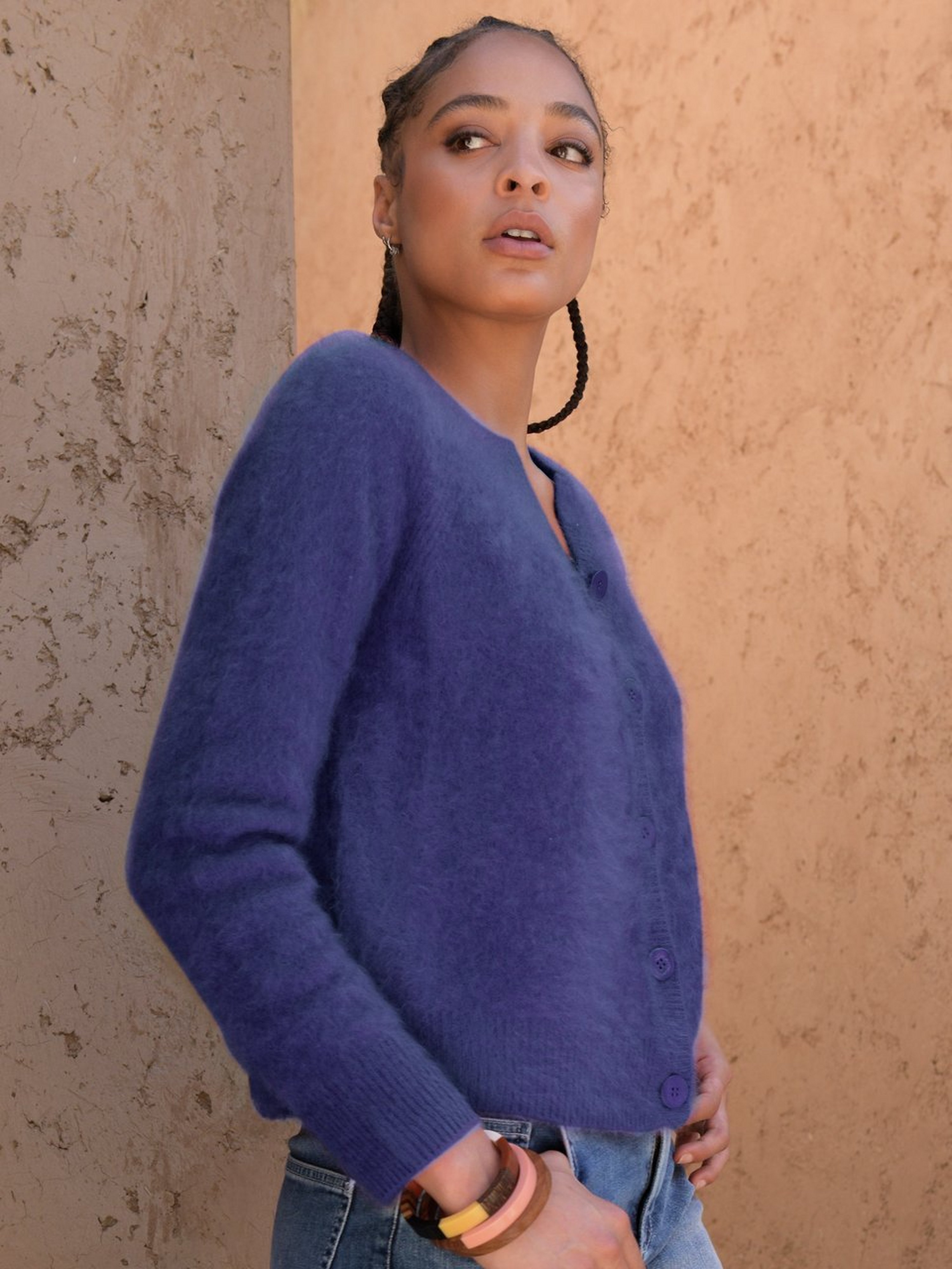 Strickjacke aus 100% Kaschmir