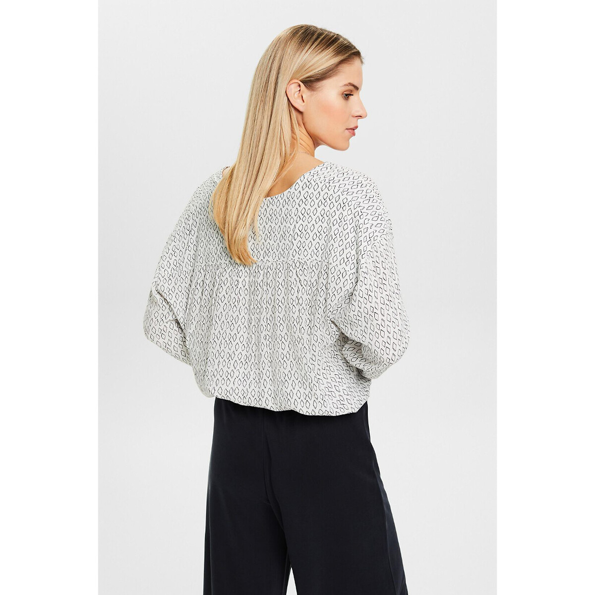 ESPRIT<br>Blusa estampada com decote em V