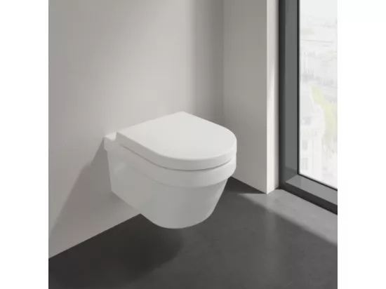 WC suspendu sans bride VILLEROY ET BOCH Architectura + abattant